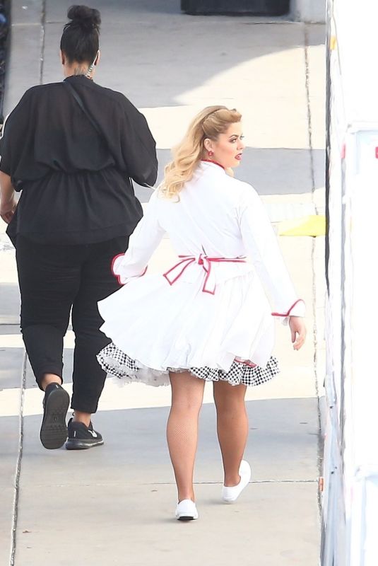 SASHA PIETERSE Arrives on the Set of DWTS in Los Angeles 10/02/2017