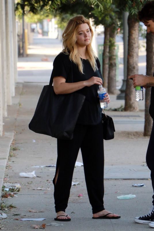 SASHA PIETERSE Out and About in Los Angeles 10/08//2017