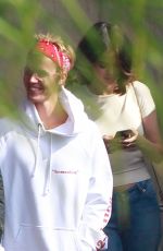 SELENA GOMEZ and Justin Bieber at a Church Services in Los Angeles 10/29/2017