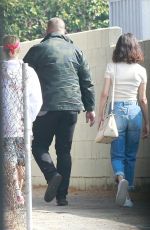 SELENA GOMEZ and Justin Bieber at a Church Services in Los Angeles 10/29/2017