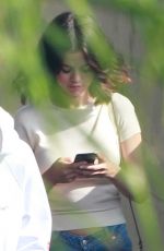 SELENA GOMEZ and Justin Bieber at a Church Services in Los Angeles 10/29/2017