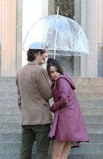 SELENA GOMEZ on the Set of Untitled Woody Allen Movie in New York 10/03/2017