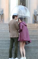 SELENA GOMEZ on the Set of Untitled Woody Allen Movie in New York 10/03/2017