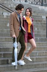 SELENA GOMEZ on the Set of Untitled Woody Allen Project in New York 10/04/2017
