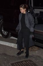 SELENA GOMEZ Out for Dinner at in New York 10/21/2017