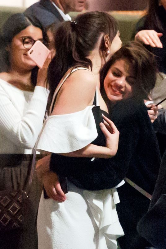 SELENA GOMEZ Surprises DAKOTA JOHNSON on Dakota’s 27th Birthday in New York 10/03/2017