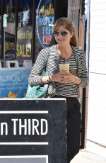 SELMA BLAIR Leaves Alfred Coffee in Studio City 10/04/2017