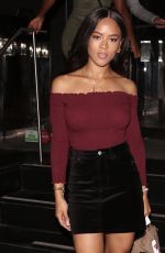 SERAYAH MCNEIL Out for Dineer at Katsuya in West Hollywood 10/01/2017