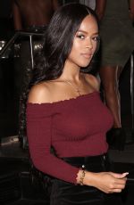 SERAYAH MCNEIL Out for Dineer at Katsuya in West Hollywood 10/01/2017