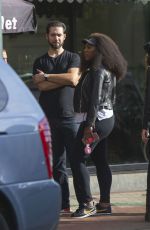 SERENA WILLIAMS and Alexis Ohanian in New Orleans 10/16/2017