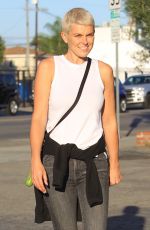 SERINDA SWAN Out with Her Dog in Hollywood 10/04/2017