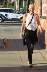 SERINDA SWAN Out with Her Dog in Hollywood 10/04/2017