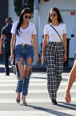SHANINA SHAIK and NICOLE WILLIAMS Out for Coffee in Los Angeles 10/10/2017