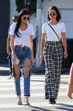 SHANINA SHAIK and NICOLE WILLIAMS Out for Coffee in Los Angeles 10/10/2017