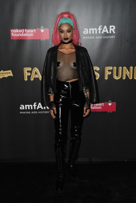 SHANINA SHAIK at 2017 Amfar Fabulous Fund Fair in New York 10/28/2017