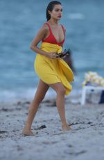 SHANINA SHAIK, CAROLINE LOWE, OLIVIA CULPO and DANIELA BRAGA in Bikinia on the Beach in Niami 10/19/2017