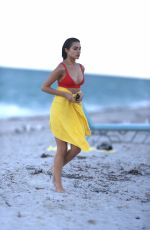 SHANINA SHAIK, CAROLINE LOWE, OLIVIA CULPO and DANIELA BRAGA in Bikinia on the Beach in Niami 10/19/2017