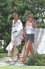 SHANINA SHAIK, OLIVIA CULPO, DEVON and ALEX WINDSOR, HANNAH FERGUSON and NADINE LEOPOLD Leaves Devon