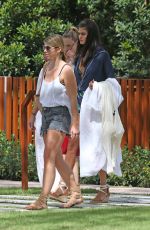 SHANINA SHAIK, OLIVIA CULPO, DEVON and ALEX WINDSOR, HANNAH FERGUSON and NADINE LEOPOLD Leaves Devon