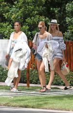 SHANINA SHAIK, OLIVIA CULPO, DEVON and ALEX WINDSOR, HANNAH FERGUSON and NADINE LEOPOLD Leaves Devon