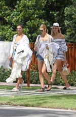 SHANINA SHAIK, OLIVIA CULPO, DEVON and ALEX WINDSOR, HANNAH FERGUSON and NADINE LEOPOLD Leaves Devon