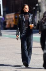 SHANINA SHAIK Out and About in New York 10/18/2017