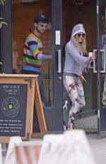 SIENNA MILLER and Tom Sturridge Walk Their Dog in New York 10/13/2017