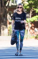 SIENNA MILLER in Tights Out in New York 10/11/2017