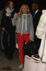 SIENNA MILLER Leaves Apollo Theatre After Her Performance in London 09/29/2017