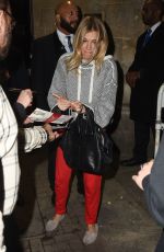 SIENNA MILLER Leaves Apollo Theatre After Her Performance in London 09/29/2017