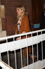 SIENNA MILLER Leaves Apollo Theatre in London 10/02/2017