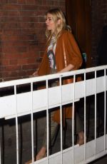 SIENNA MILLER Leaves Apollo Theatre in London 10/02/2017