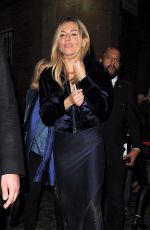 SIENNA MILLER Leaves Apollo Theatre in London 10/07/2017