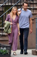 SIENNA MILLER Out in New York 01/15/2017