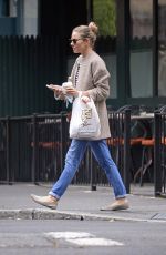 SIENNA MILLER Out in New York 10/11/2017