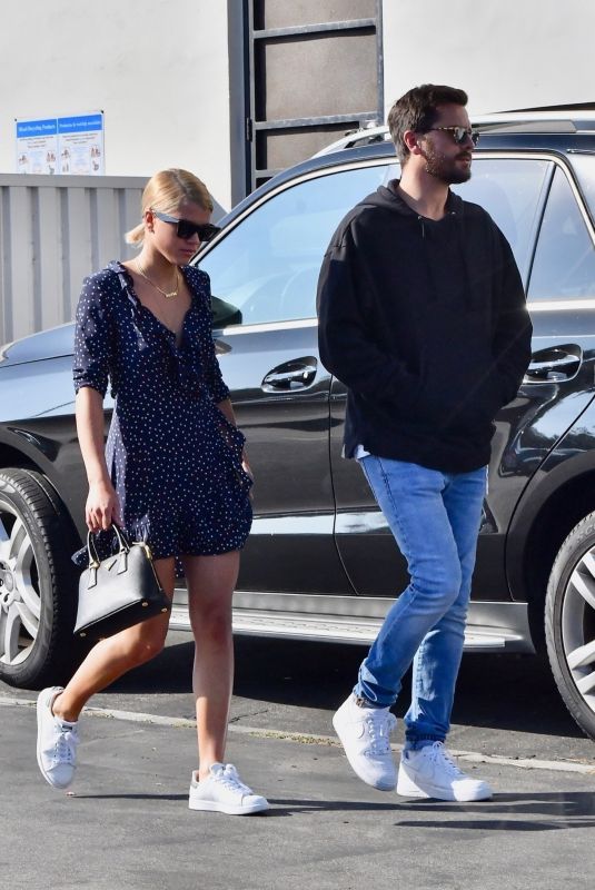 SOFIA RICHIE and Scott Disick at Cross Creek Mall in Malibu 10/28/2017