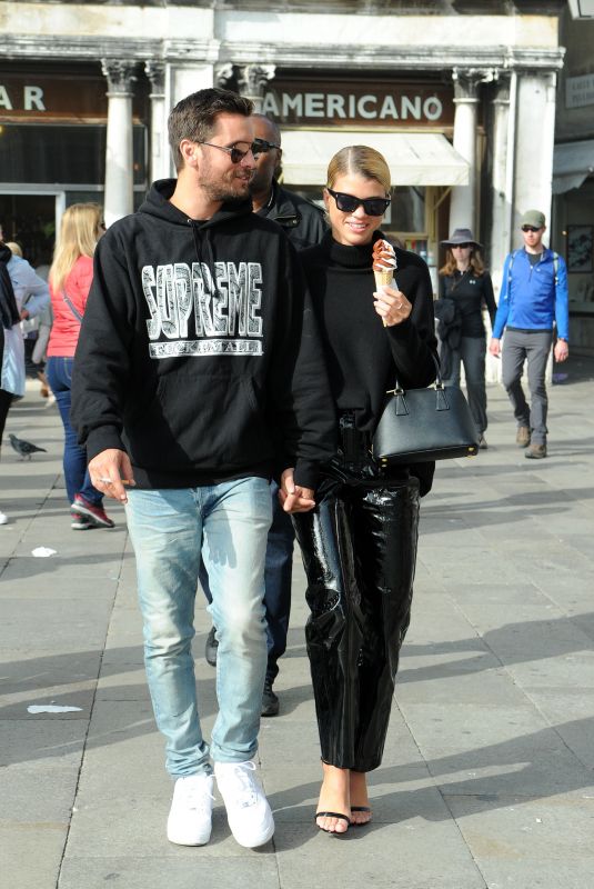 SOFIA RICHIE and Scott Disick Out in Venice 10/17/2017