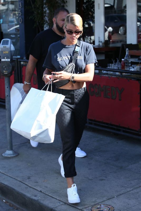 SOFIA RICHIE Out for Lunch in West Hollywood 10/05/2017