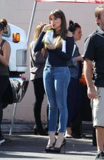 SOFIA VERGARA on the Set of Modern Family in Los Angeles 10/17/2017