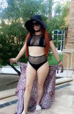 SOPHIA VEGAS and PHOEBE PRICE in Bikinis at a Pool in Palm Springs 10/04/2017