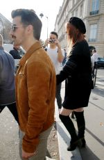 SOPHIE TURNER and Joe Jonas Out in Paris After Engagement 10/17/2017