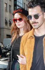 SOPHIE TURNER and Joe Jonas Out in Paris After Engagement 10/17/2017