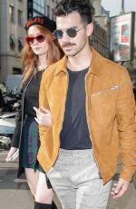 SOPHIE TURNER and Joe Jonas Out in Paris After Engagement 10/17/2017