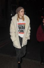 SUKI WATERHOUSE Out and About in London 10/17/2017