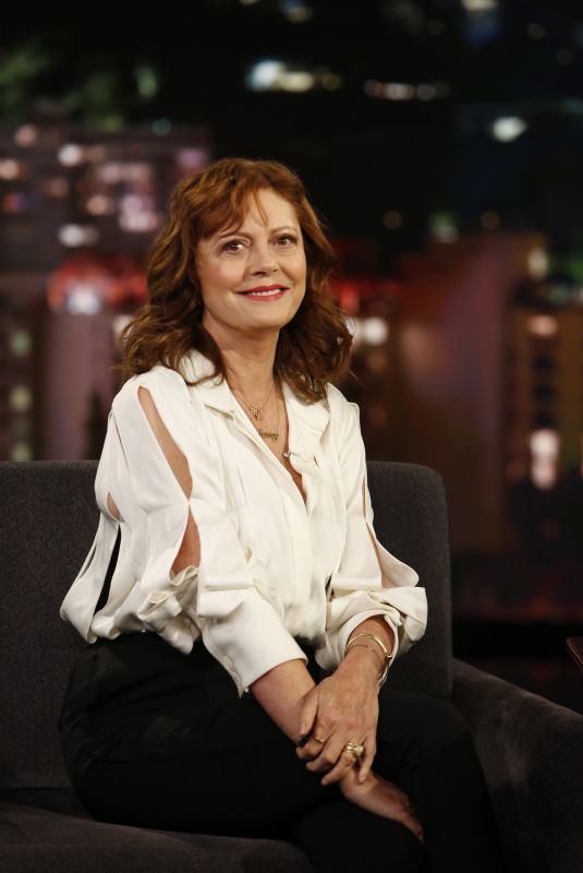 SUSAN SARANDON at Jimmy Kimmel Live 10/26/2017