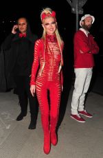 TARA REID in Red Devil Costume Arrives at Maxim Halloween Party 10/21/2017