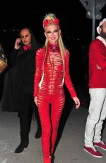 TARA REID in Red Devil Costume Arrives at Maxim Halloween Party 10/21/2017