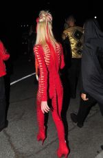 TARA REID in Red Devil Costume Arrives at Maxim Halloween Party 10/21/2017