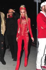TARA REID in Red Devil Costume Arrives at Maxim Halloween Party 10/21/2017