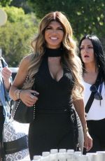 TERESA GIUDICE on the Set of Extra at Universal Studios 10/23/2017